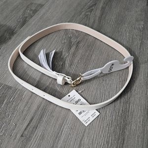 Aldo small petit belt white